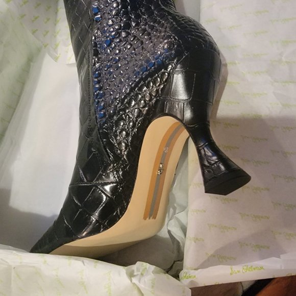 Sam Edelman Snakeskin Print Knee High Boot - Picture 2 of 6